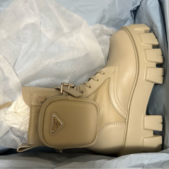 Prada Leather and Nylon Monolith bootie - Picture 4 of 13